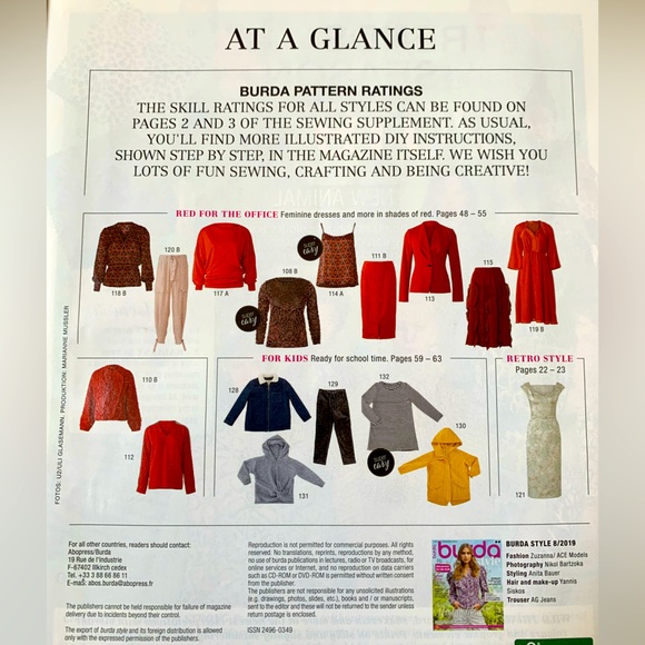 UK Burda Style Magazine Issue 08/2019. - Picture 3 of 4